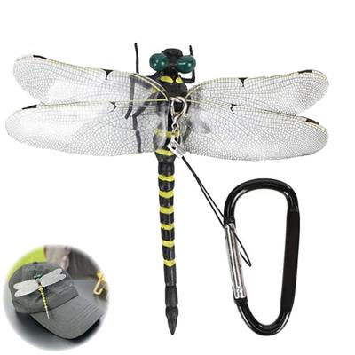 1/2/3/4Pcs Dragonfly Carabiner Clip Realistic Design Multifunctional Insect Repellent Hat Clip Outdoor