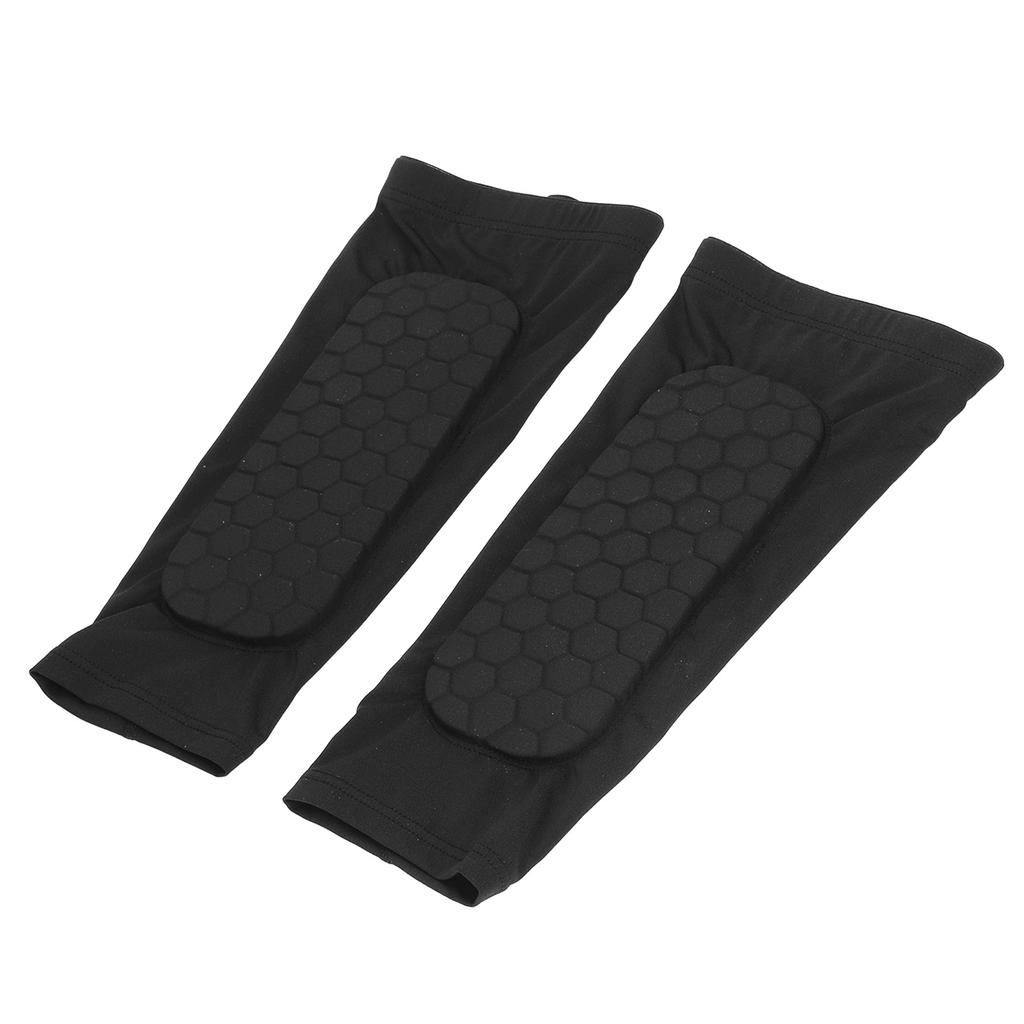 1 Pereche Manșoane Gambă Husă Compresie Tibie Design Fagure Fibră Poliuretanică Uscare Rapidă Reduc