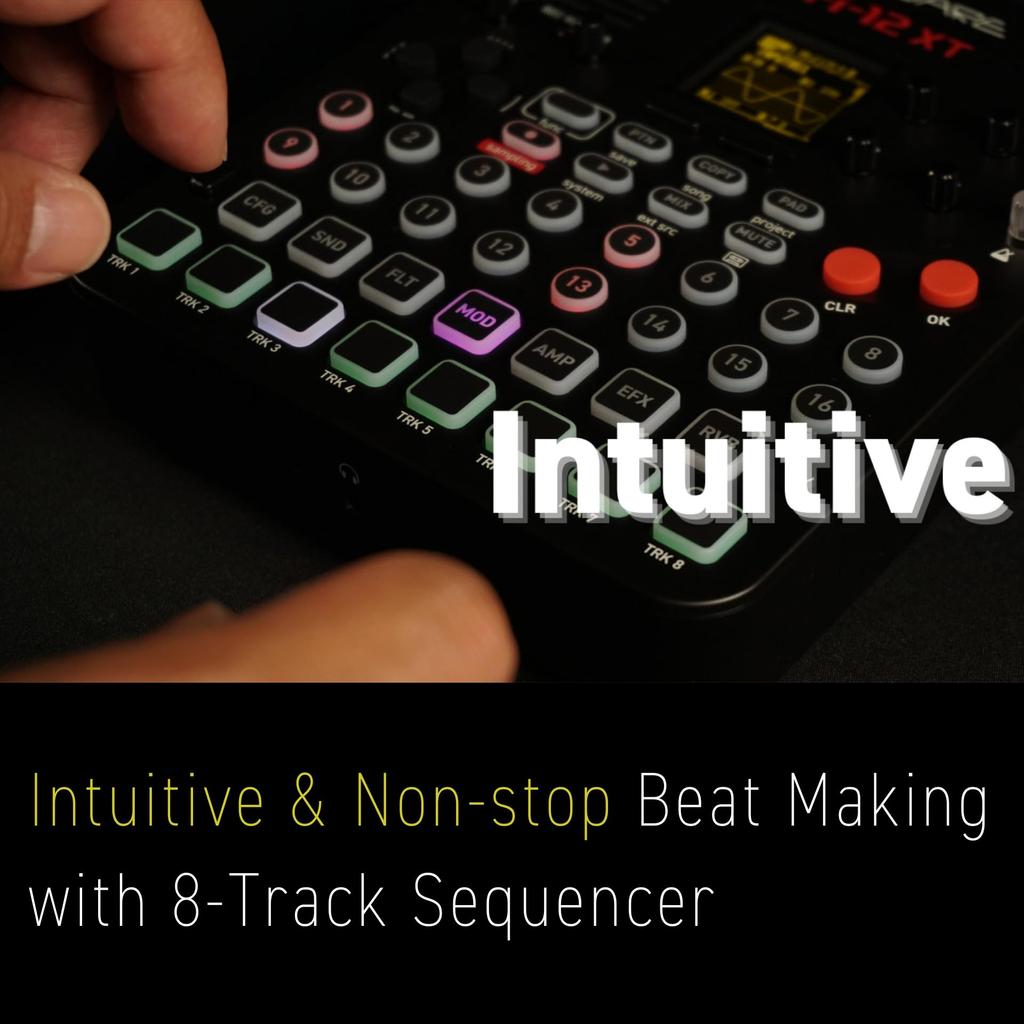 Sonicware XT Limited Retro Color Digitizing sampling sampler intuitive track Introductory Lofi-12 - - [Low-Resolution Sampler] 12kHz/24kHz + 12-bit