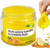 Premium Kojic Acid and Turmeric Cleansing Pads (50 Count), Chemical Free Ultra-Soft & Gentle Skin Brightening Pads, Deep Cleansing Mild and Non-irr