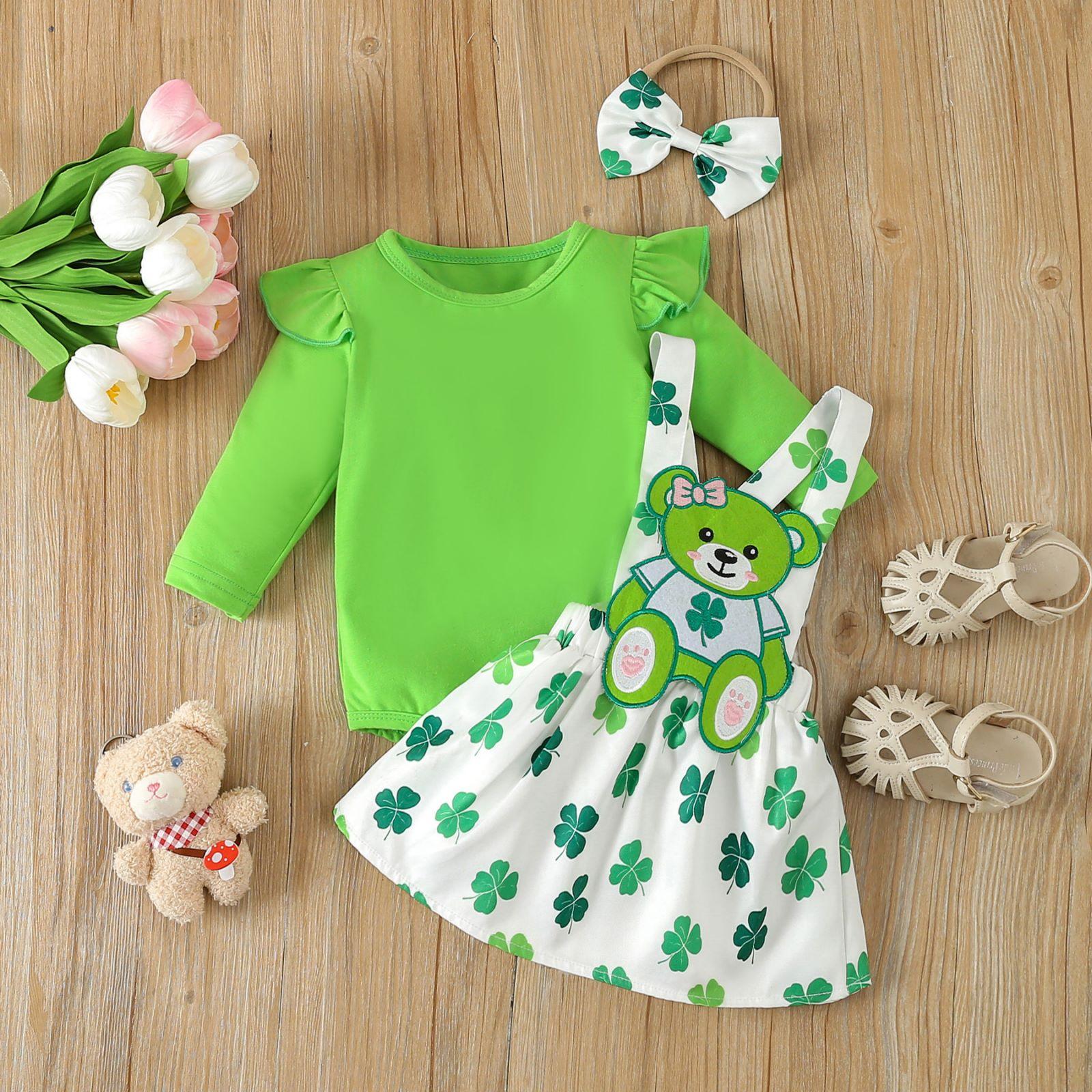 

Детский ромпер, Повседневный минималистичный боди для младенца 6 зелёный