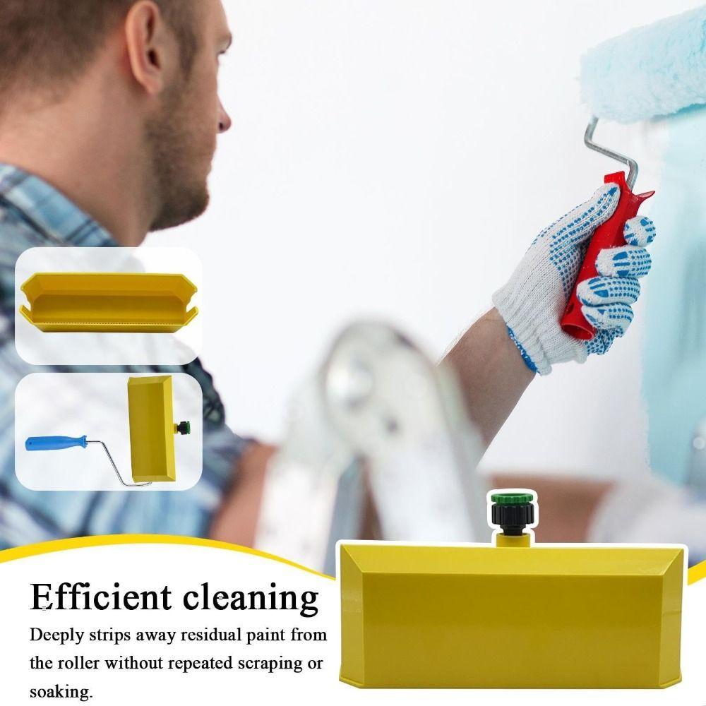 Easy To Use Paint Roller Cleaner Fast Drying Cleaning Washer Indoor Outdoor Painting