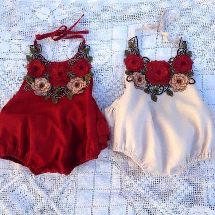 Adorable Toddler Baby Girl Flower Backless Romper Jumpsuit With Timeless Design