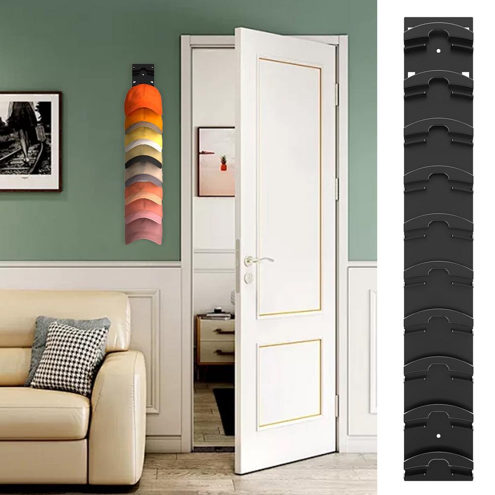 Wall Mounted Hat Rack Baseball Cap Storage Hanger Adhesive Display Holder Cap Organization For Cloakroom Closet Home Storages