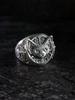 Vintage Thai Silver Curly Cat Adjustable Finger Rings For Men Women Fashion New Jewelry Couple Gift Party Glamorous