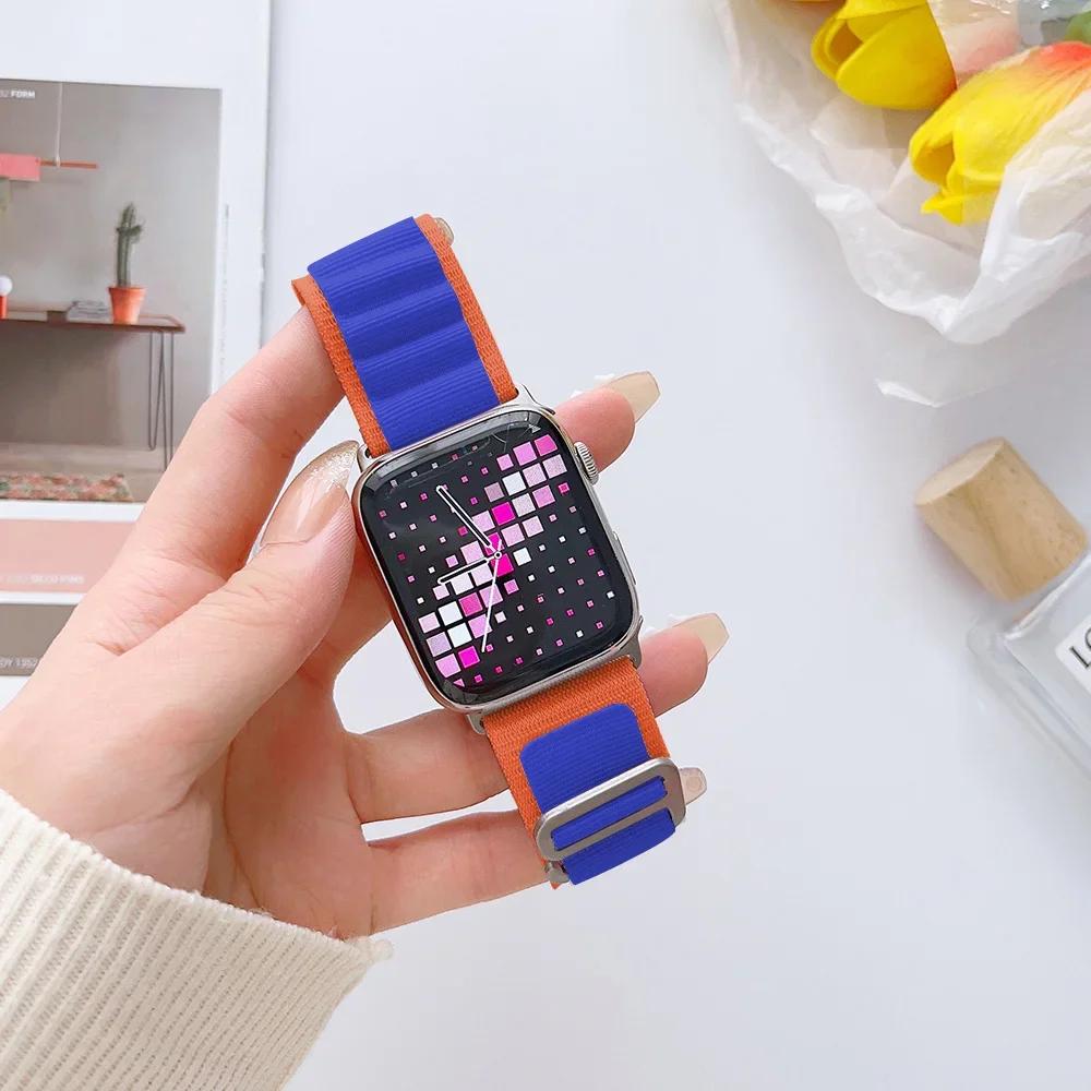 Alpine Loop Band for Apple Watch Strap 49mm 44mm 40mm 45mm 41mm 42mm 38mm Bracelet iWatch Ultra Series 7 6 5 3 Se 8 9 CorreaBelt