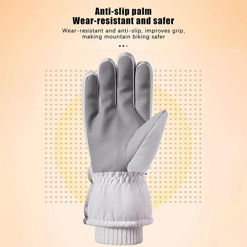 Winter Cycling Gloves Non Slip Touch Ski Gloves Snowboard Accessories Waterproof Pocket Warm Men'S And Women'S Gloves