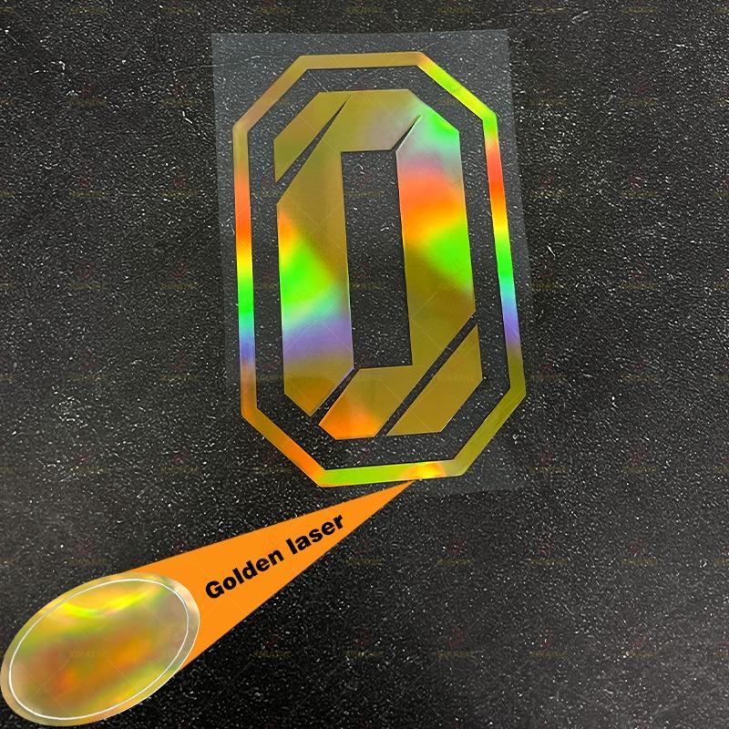 1PC Gold Laser Number 0 To 9 Motorcycle Stickers Waterproof for Motorcycle Helmet Fairing Tailbox Car Body Universal Vinyl Decal