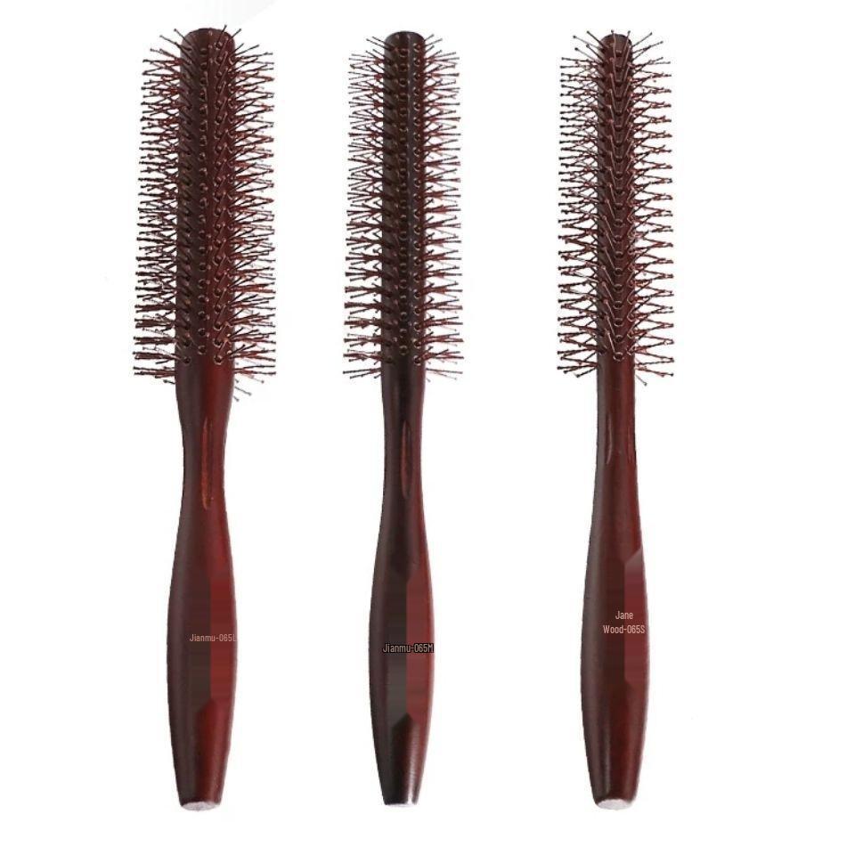 Professional Round Hair Brush for Styling Women’s Hair - Blow-Dry Straight, Curly, Inward Curl, Air Bangs.