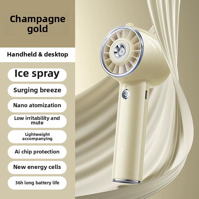 Handheld Small Fan Bladeless Spray Refrigeration Small Air Conditioner Spray Cold Air Ice Compress Portable Fan Portable Portable Fan