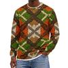 Sudadera de cuello redondo navideña para hombre