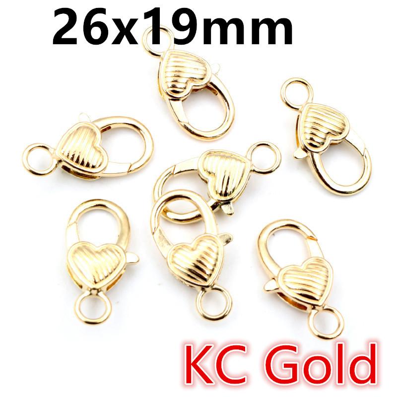 10pcs Snap Lobster Clasp Hooks Gold Silver Plated 5 Colors DIY Jewelry Making Findings for Keychain Neckalce Bracelet Supplies