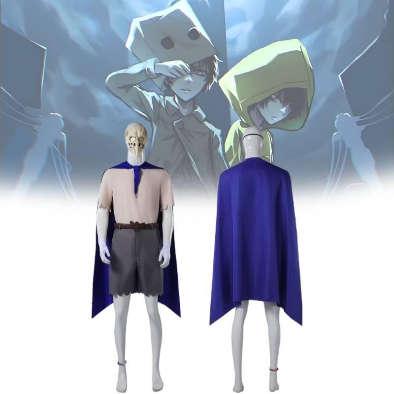 Little Nightmares Cosplay Costume For Adults Featuring Unique Alone Character Design In Blue Color