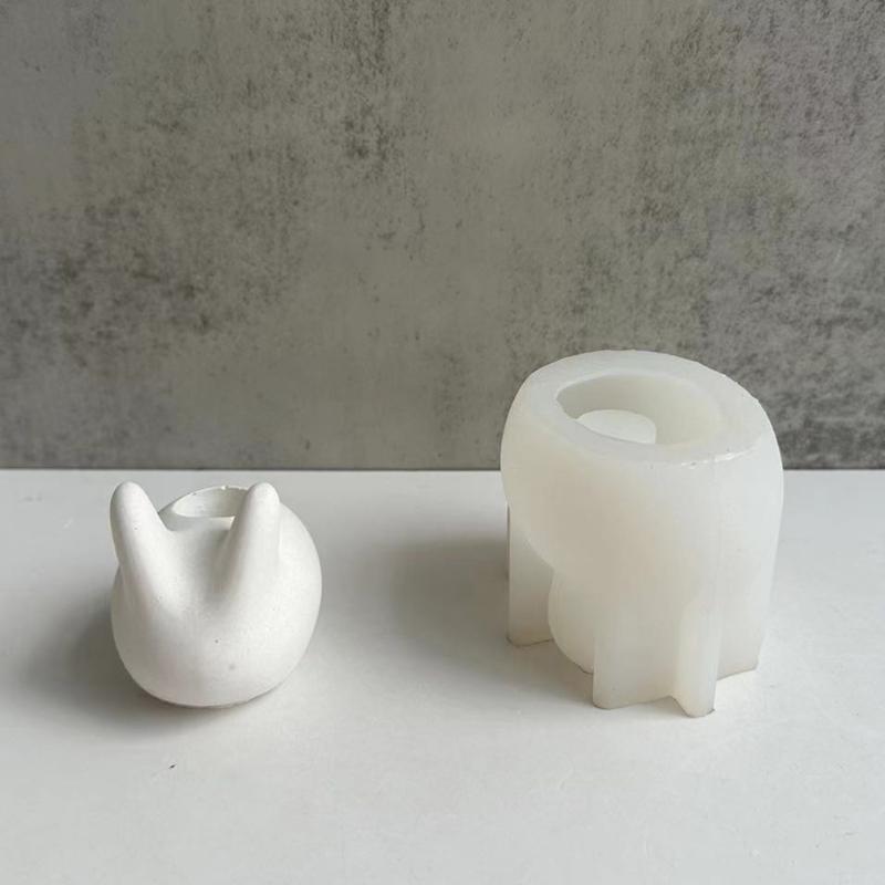 Handmade Silicone Candle Holder Mold Epoxy Resin Casting Mould for  Shaped Aromatherapy Candleholders Making
