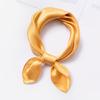 100% Silk Square Scarf  Women Solid Color Small Hangzhou Real Silk Bandana Luxury Neckscarf Pure Silk Satin Head Scarf 53X53CM