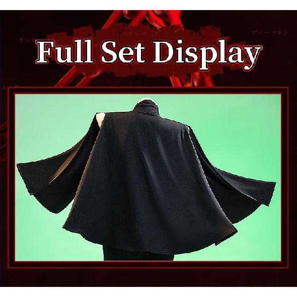 PÅ LAGER Zenin Makii Cosplay Kostume Anime Cosplay DokiDoki-R Kvinder Sort Uniform Zenin Makii Dragt Bælte Cosplay Kappe Kostume