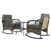 Balcony Furniture Set, Outdoor Garden Furniture with Coffee Table, Patio Furniture with Cushions for Balcony, Terrace, Garden