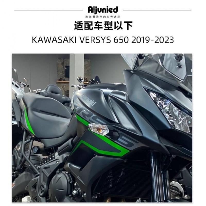 Kawasaki Versys 650 2015-2023 Crash Protector Pad Set Stainless Steel POM Frame Guard Ball Caps
