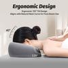 Ergonomics Lying Face Down Pillow Memory Foam Breathable Head Rest Support Pillow Body Massage for Beauty Salon Removable Cover Grey