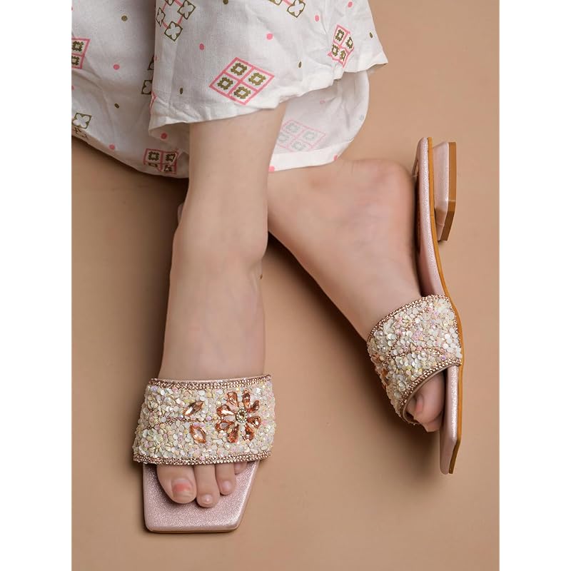 Shoetopia Women'S Block Heel Sandal Slightly Cushioned Footbed For Comfort. Patterned Outsole For
