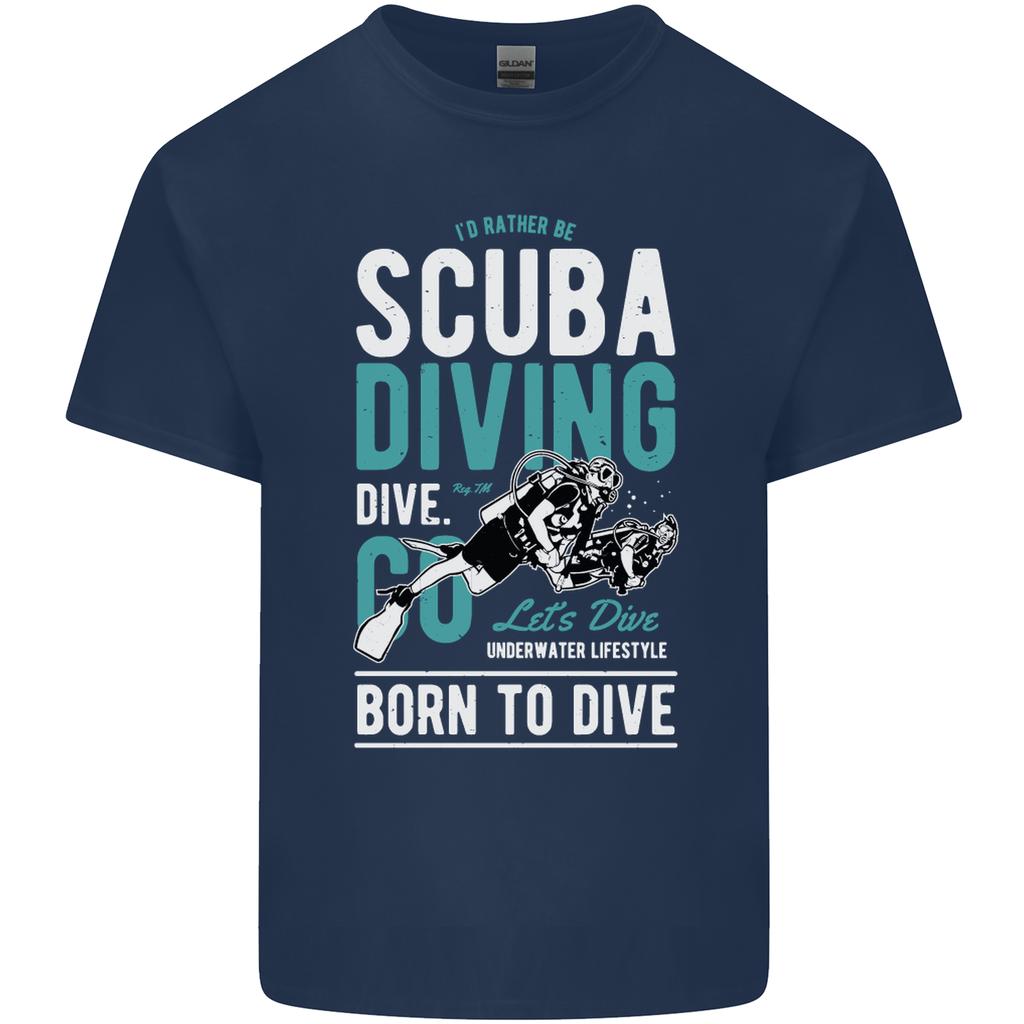 Id Rather Be Scuba Diving Diver Funny Unisexs Light Cotton TShirt