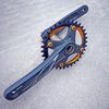 Efficient Power Transfer Crankset Road Bike Crankset Arm Square Tapers for Mountain Bike Enthusiasts and Outdoor