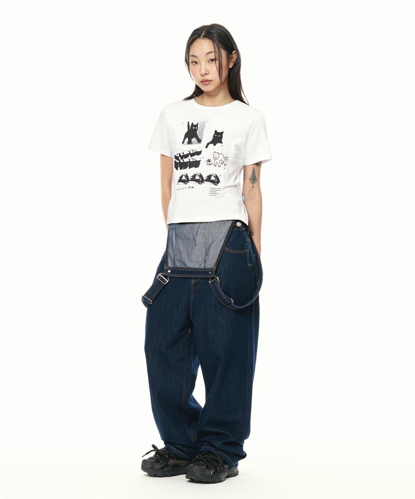 VIDEO JOCKEY Instant Hipster T-Shirt [White]