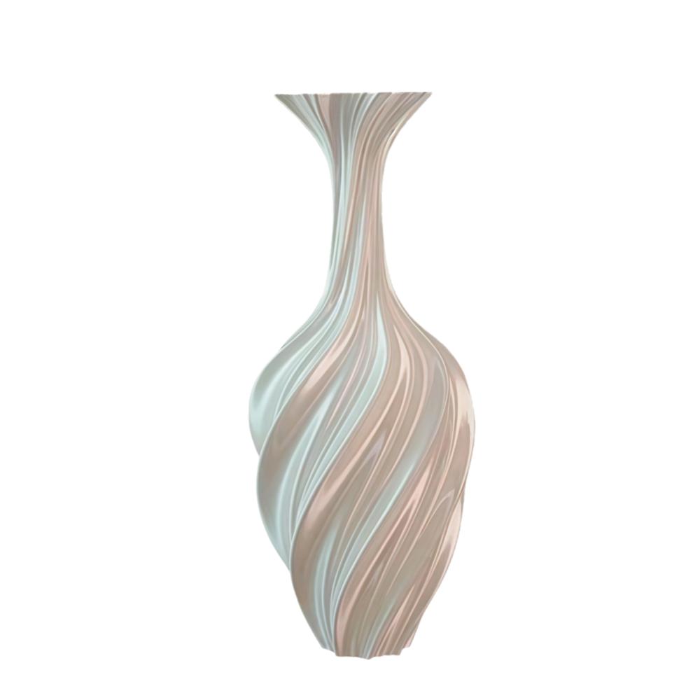 3D Printed 3D Printed Flower Vases Swirl Pattern Nordic Abstract Vase Decorative Vase Home Decor