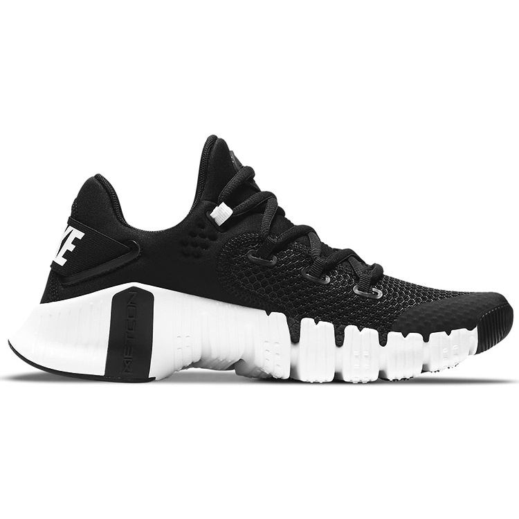 Nike Free Metcon 4 Black White Women Sneakers Volt CZ0596-010