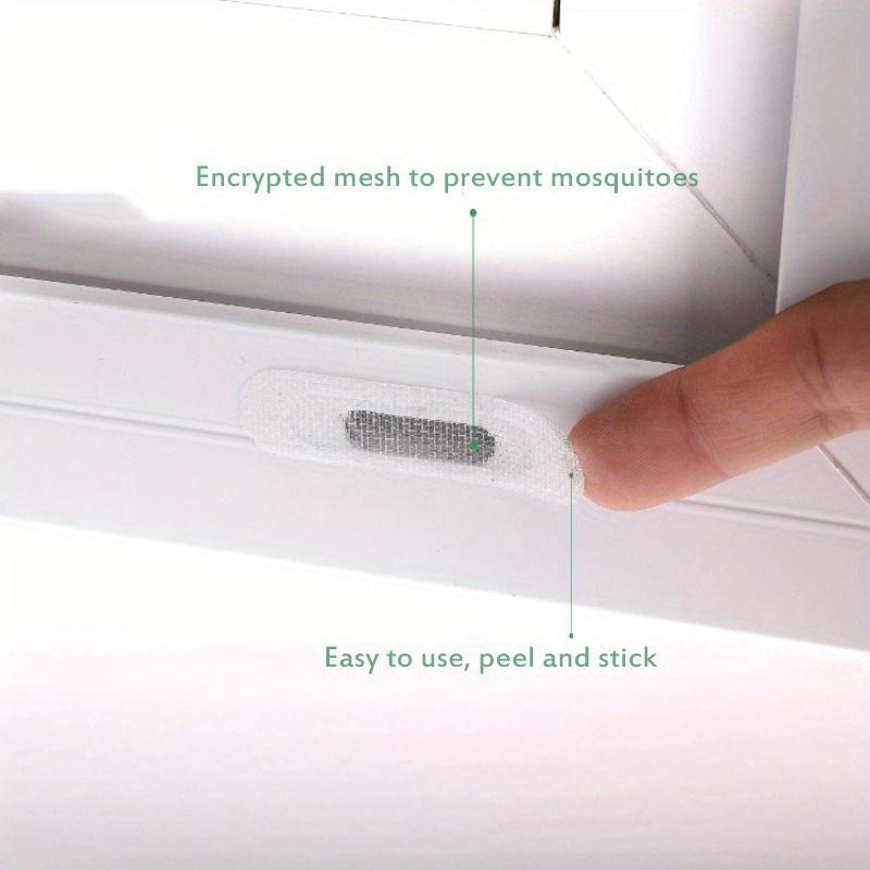 Window And Door Screen Repair Patch, 6.2cm×8.99cm, 5 Patch For 1 Sheet, Strong Adhesive & Waterproof Fiberglass Covering Mesh Tape