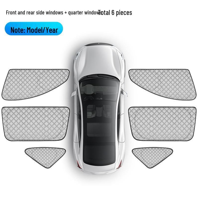 Sunshade Curtain for Xiaopeng M03 X9 P7+ - Thickened Heat Insulation & Privacy Protection