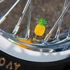 MOONEYES BLUE PANIC Original Pineapple Air Valve Stem Cap