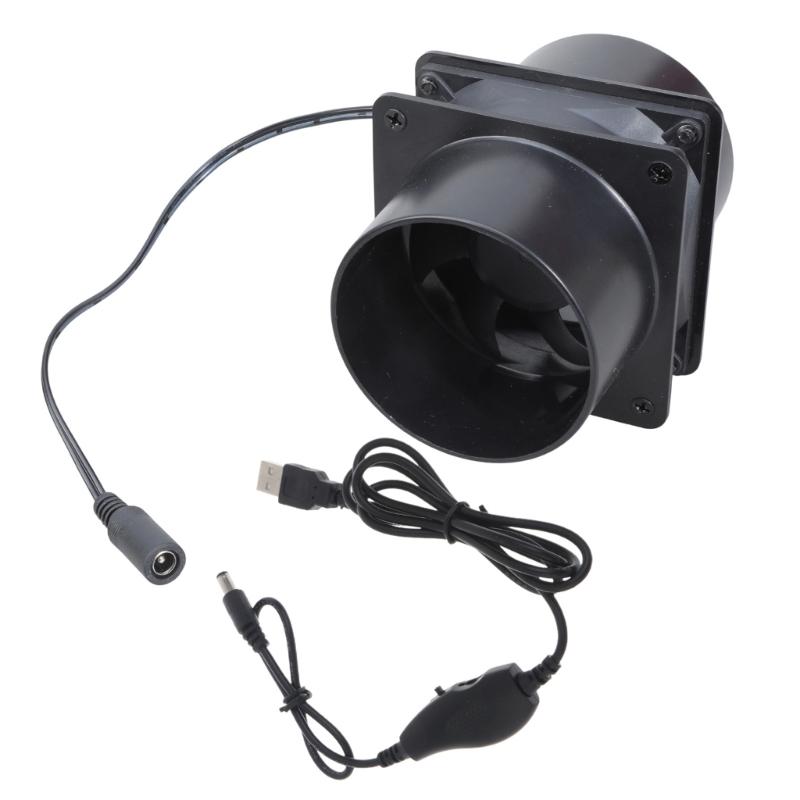 

USB 5V Adjustable Speed Inline Duct Fan Exhaust Fan For 3D Printer Kitchen Exhaust Ventilation ABS Construction 1