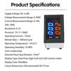 DC 0-300V 10/50/100A DC 0-100V 10/50/100A Voltmeter Ammeter LED Amp Dual Volt Meter Gauge LED Display Meter Amperemeter