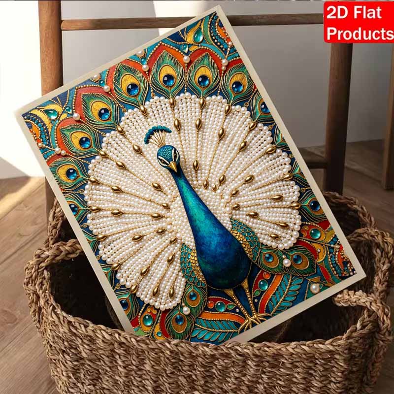 Pearl Art Painting Home Wall Decor Peacock Gemstone Painting Picture Crafts Adult/Beginner Gift Creative Home Decor Unframed Art 130