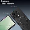 For TECNO Spark 30 Pro 4G Case Carbon Fiber Texture PC + TPU Phone Cover with Kickstand