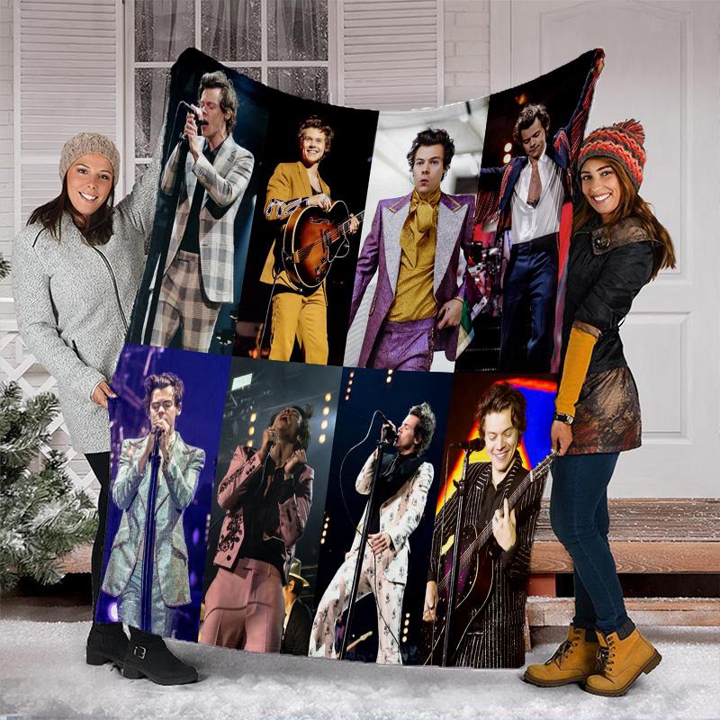 Coperta Harry Styles Perfetta per Tutte le Stagioni Morbida Confortevole Divano Ufficio Pisolino Viaggio Regalo di Compleanno Regalo di Natale