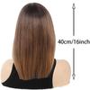 Stained Inner Buckle On the Top of the Head Straight Hair Headband for Women Synthetic Wig for Easy Wearing Daily Party Use