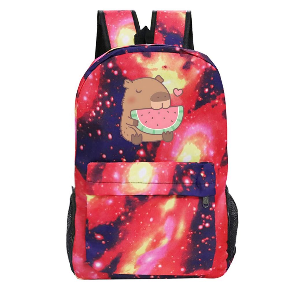 Süßer Rucksack mit Aufdruck von Peripheriegeräten Studentenschulranzen Freizeit-Reise-Rucksack mit großem Fassungsvermögen