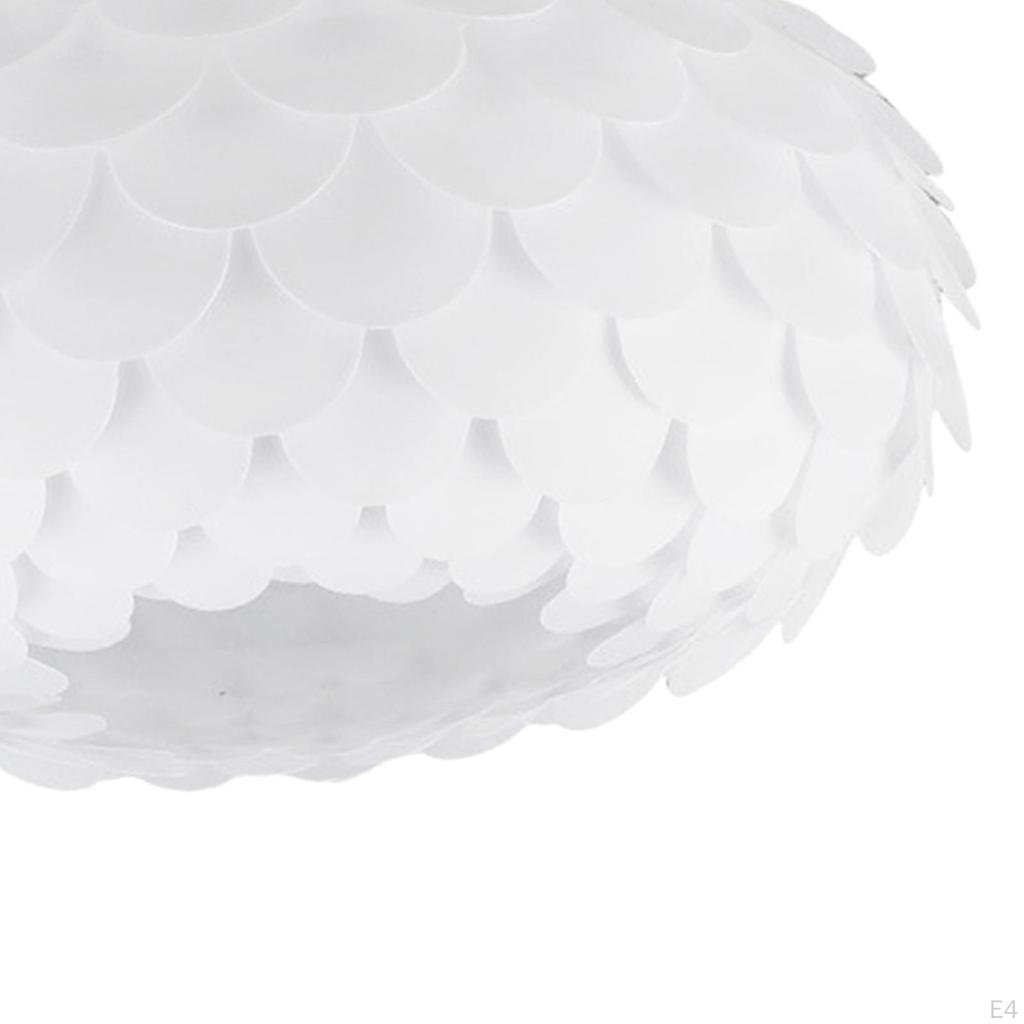 Elegant Pendant Lamp Shade for Stylish Hanging Ceiling Light or Floor In White