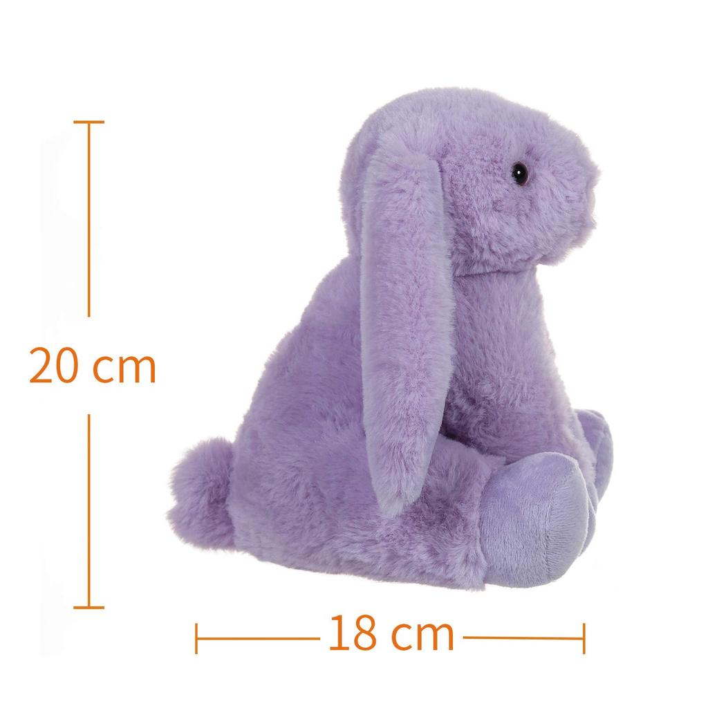 Apricot Lamb Purple Bunny Plush Toy for Kids, Soft and Cute, Fluffy Purple Bunny for Girls and Boys, 20cm