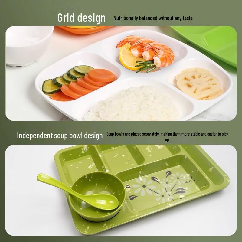 Melamine Divided Lunch Tray