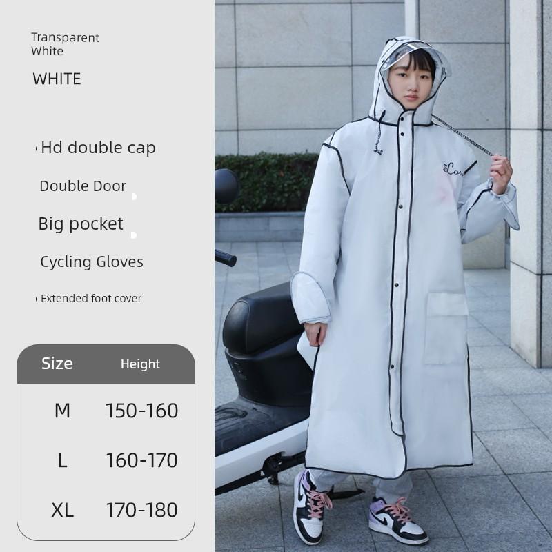 Raincoat Electric Car Women's Suit Motorcycle Adult Single Outdoor One-Piece Outwear Full Body Rainproof Poncho