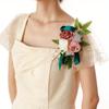 1Pc Wedding Engagement Ladies Boutique Shoulder Flower Korean Rose Wedding Corsage Ball Party Dress Decorated with Fake Flowers