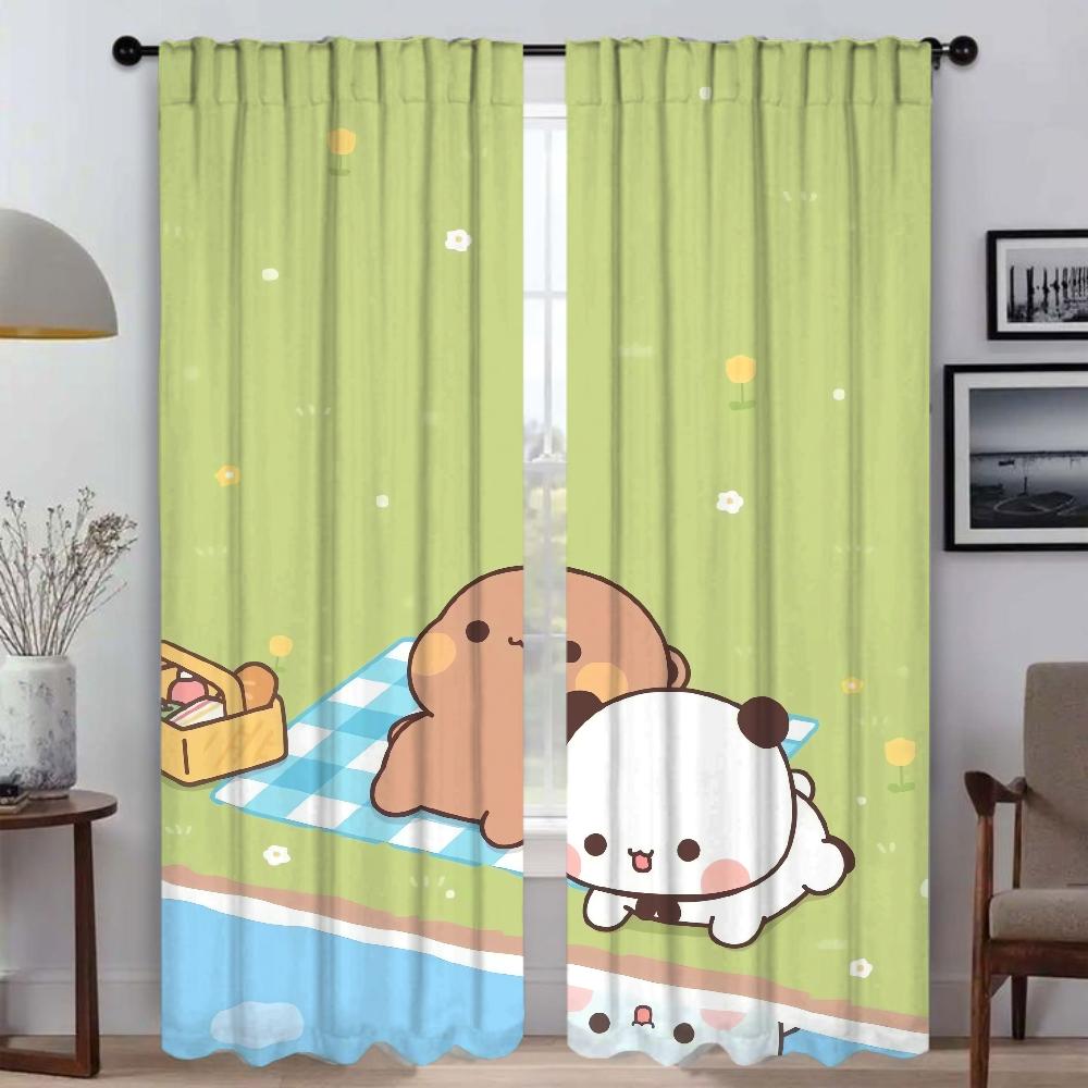 Bubu and Dudu Elegant Room Curtains for Living Room Blackout Curtains 2 Pieces Halloween Decoration Partition Shades Curtain