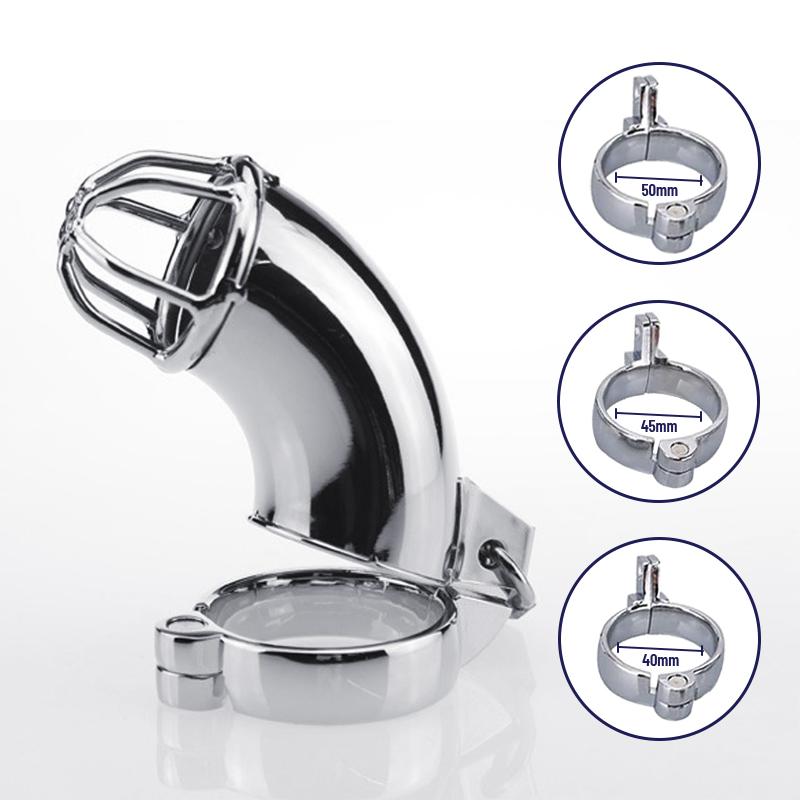BDSM Sex Toys Men Stainless Steel Metal Urethra Chastity Lock Penis Bondage Adult Chastity Cage Cock Restriction Abstainer Toy