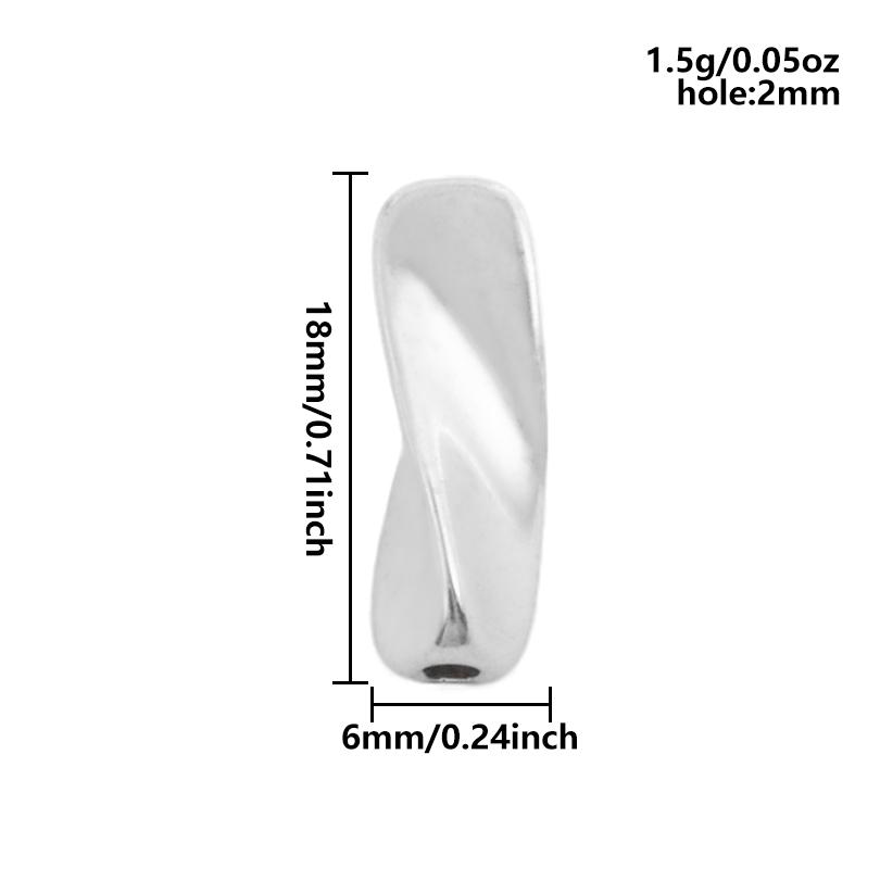 High Quality Irregular 304 Stainless Steel Beads For Jewelry Making Supplies No Fade Waterproof Moon Heart Star Bead Accessories