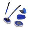 15 Bent Car Wash Brush, Car Wash Mop, Extendable, For Body Use, With Retractable Handle, 3 Level Adjustment, For Both Dry and Wet Use, Scratch