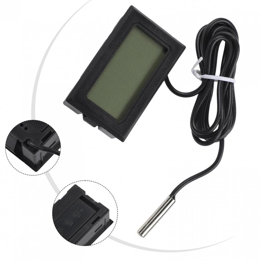 5PCS Waterproof Digital Thermometer with External Probe for Accurate Readings