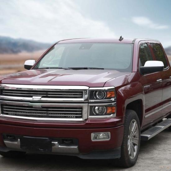 For Chevrolet SilveradoGMC Sierra 2014-18 View Side Mirror Cap Trim Cover White